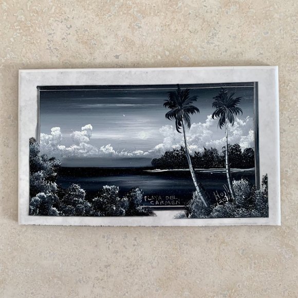 Set of 2 Handpainted Tiles • Playa del Carmen • Mexico - Picture 8 of 13